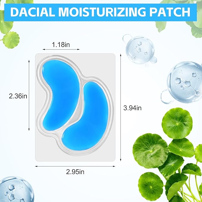 10 PCS Facial Wrinkle Patch, Forehead Moisturizing Patch for Smooth Smile Line, Frown Line & Crows Feet, Facial Pads for Under Eyes, Lips, Forehead