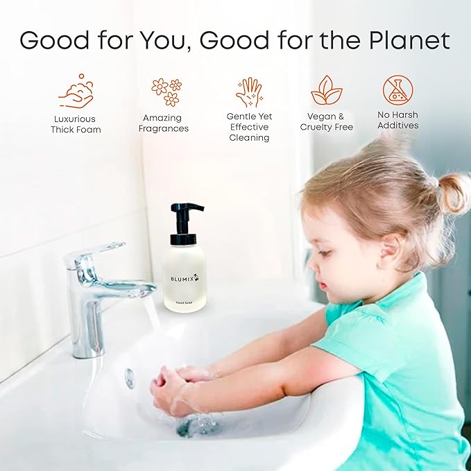 Foaming Hand Soap Tablet Refill – 6 Pack | Rose Scent | Eco-Friendly, Non-Toxic, Plastic-Free, Zero Waste, Just-Add-Water | Safe for Kids, Home & Travel (Rose)