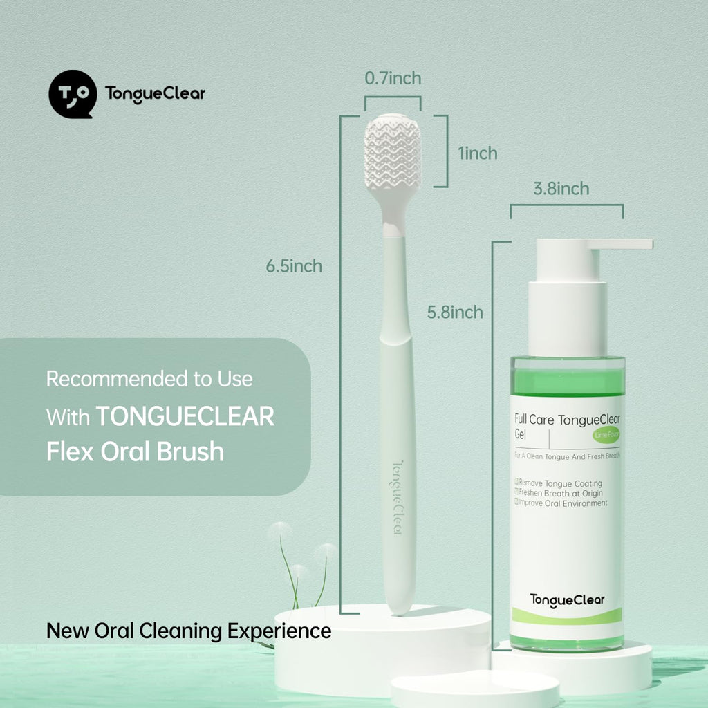 Oral Mucosal Cleaner & Gel Kit | Silicon Oral Cleaner with Air Bag | Mouth Odor Eliminator | Fresh Mint (Set of 1)…