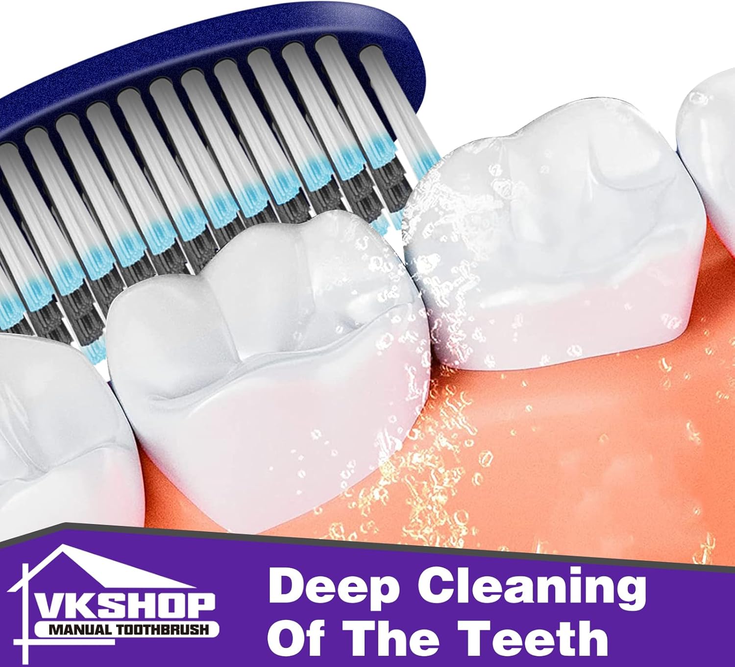 144 Bulk Disposable Toothbrushes, Individually Wrapped Toothbrush, Medium Soft Bristle Tooth Brush Manual Travel Toothbrush Set for Adults Kids