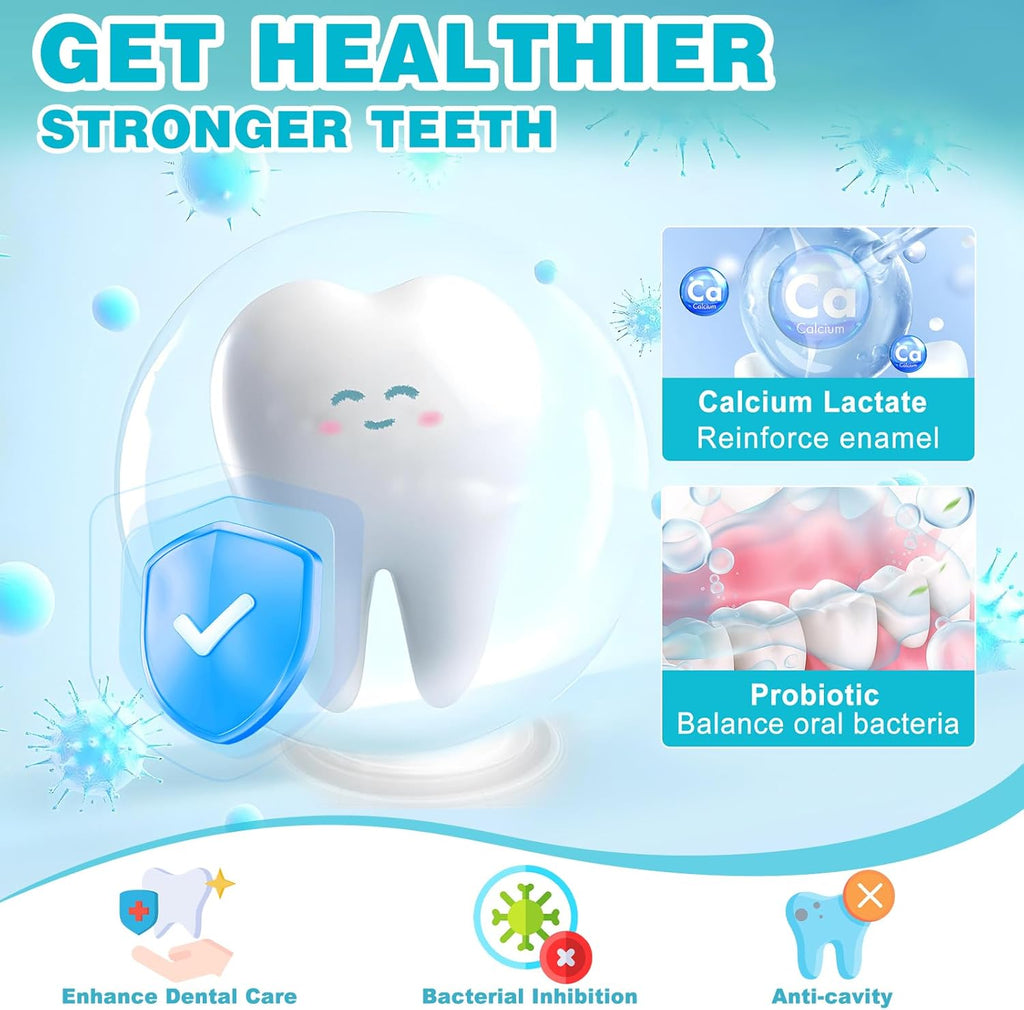 Kids Oral Spray, 3PCS Toddler Toothpaste Helper for Cavity Repair & Fresh Breath, Kids Probiotic Mouth Spray with Fluoride Free for Newborn to 12 Years 3 Flavors（Total 3.03fl oz）