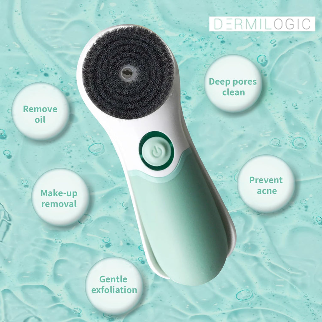 Activated Charcoal Facial Brush Head Replacement, Soft Spinning Bristles for Gentle Cleansing, Compatible with Most Facial Cleansing Devices, Smooth, Radiant Skin Care Accessory