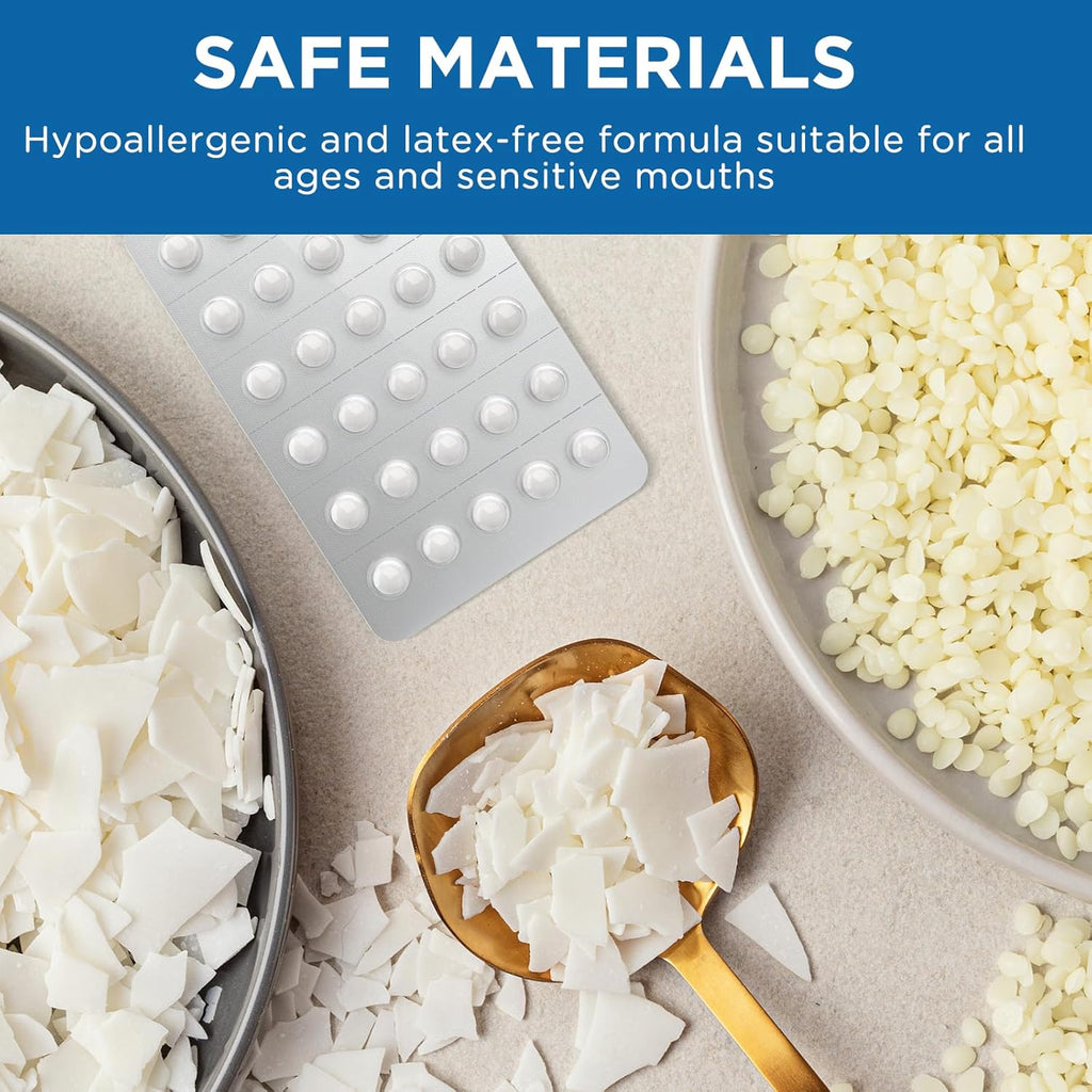 240 Count Orthodontic Wax for Braces, Individual Foil Wrapped for Instant Braces Irritation Relief - Medical Grade, Hypoallergenic & Latex-Free