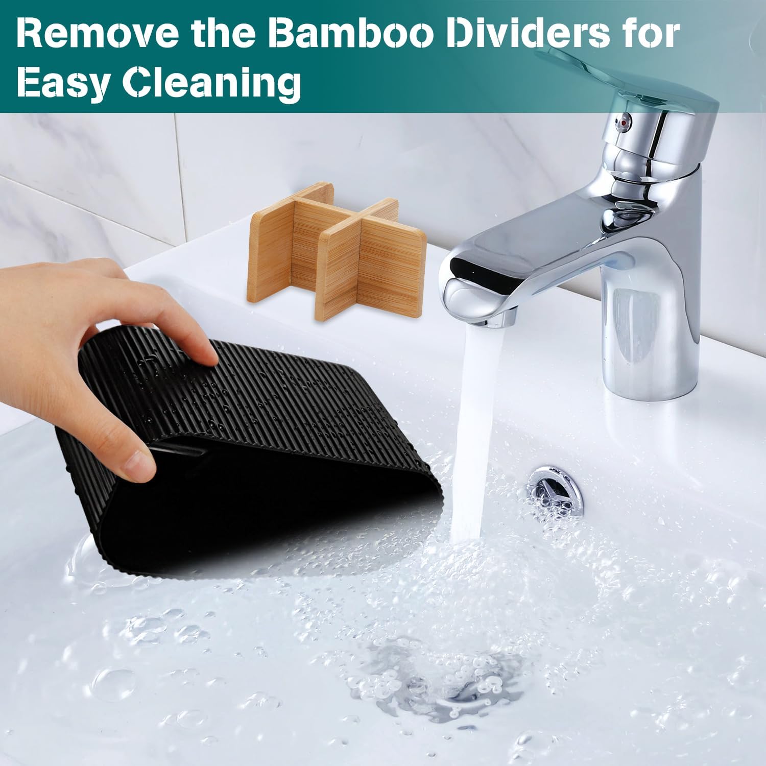 Black Toothbrush Holder - Bamboo Toothbrush Holders for Bathrooms Electric Toothbrush Holder Organizer Kids Toothbrush Holders for Bathrooms Countertop