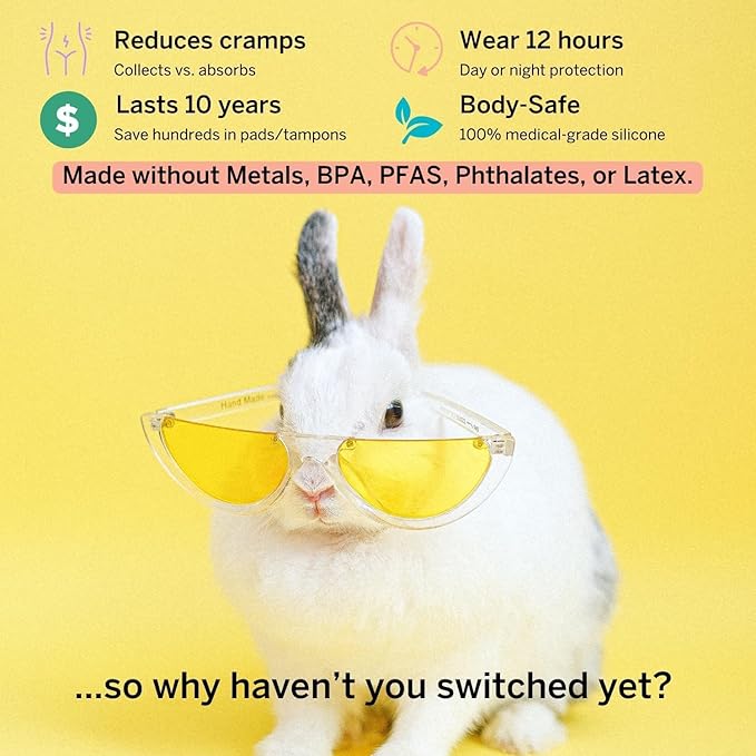 2 Pixie Menstrual Cups - No Metals or Toxins - Ranked 1 for The Most Soft Reusable Period Cups - Wear 12 Hours - 100% Medical-Grade Silicone - Tampon Alternative - Buy One We Give One (Combo)