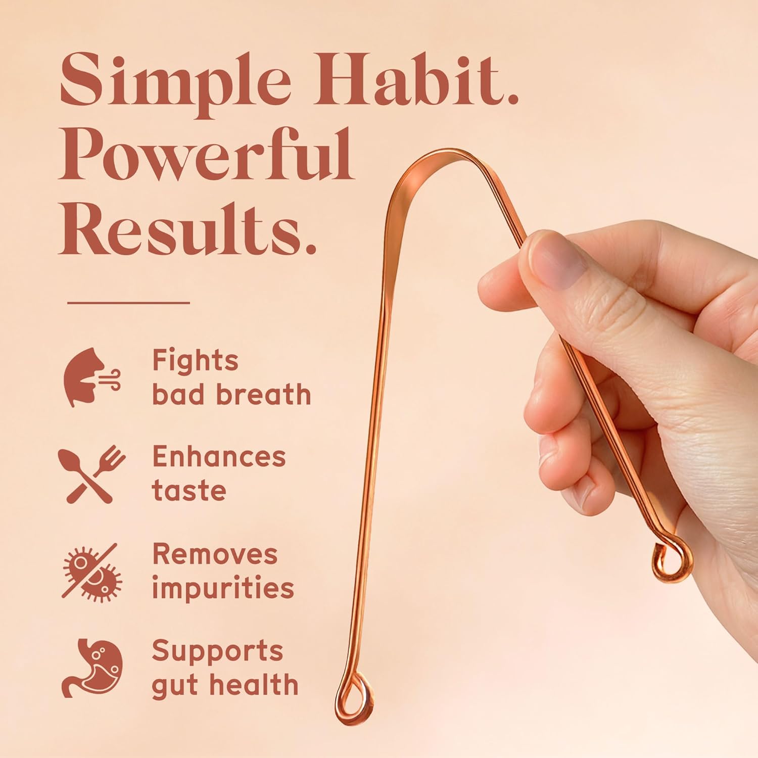 Arista 100% Copper Tongue Scraper for Adults & Kids – Metal Tongue Scraper Copper for Bad Breath, Oral Care & Hygiene – 2 Pack with Travel Pouches