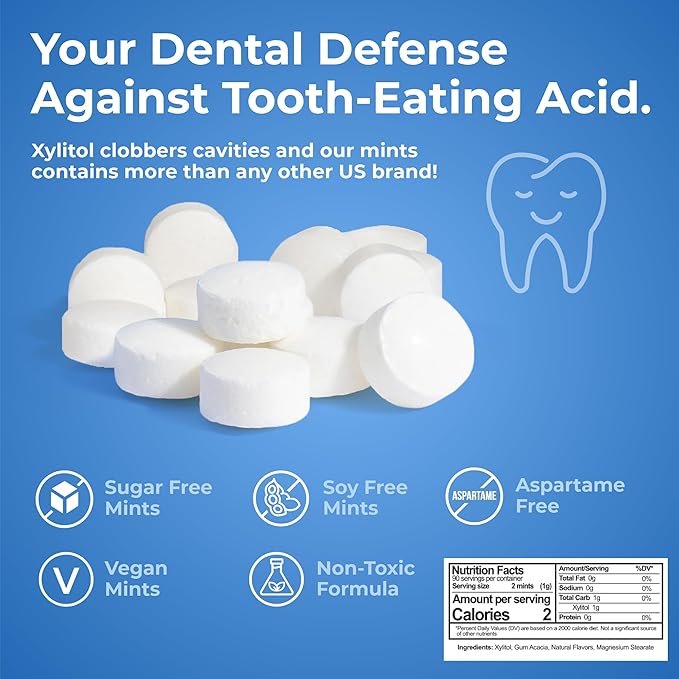 Epic Xylitol Orange Mango Chewing Gum & Fresh Fruit Mints Bundle - 1000 Pieces Orange Mango Gum & 1000 Fruit Mints - Sugar Free, Aspartame Free, Dentist-Recommended for Dry Mouth & Cavity Protection