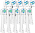 10 PCS IO Replacement Heads Compatible with Oral B IO 2/3/4/5/6/7/8/9/10/Deep Clean Series Electric Toothbrush, Medium Softness Brush Heads Compatible with Oral B IO for Teeth and Gums Care (White)