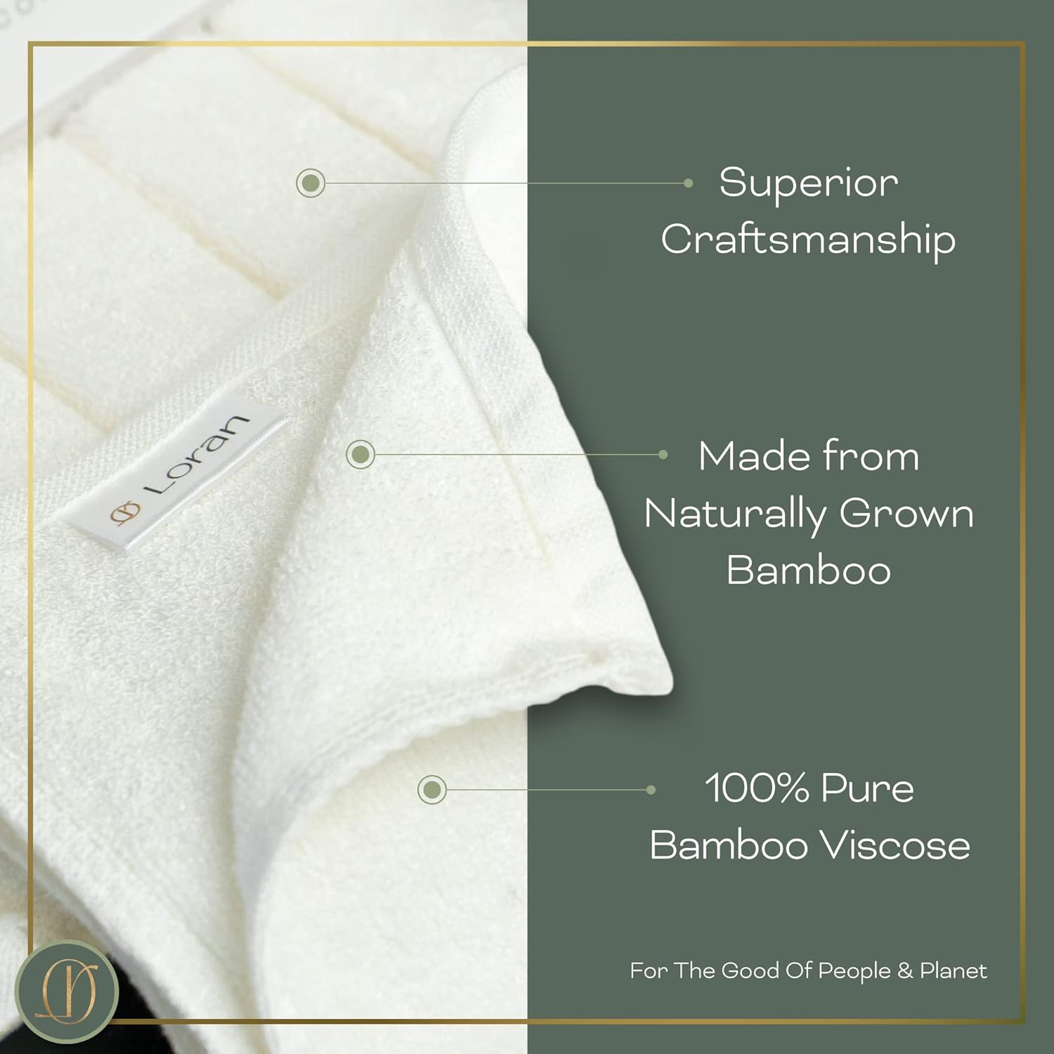 White Washcloths Set of 6 Soft Facial Cloths 10” x 10” 100% Viscose Derived from Bamboo Spa-Like Feel Silky Face Cloth for Skin Cleansing