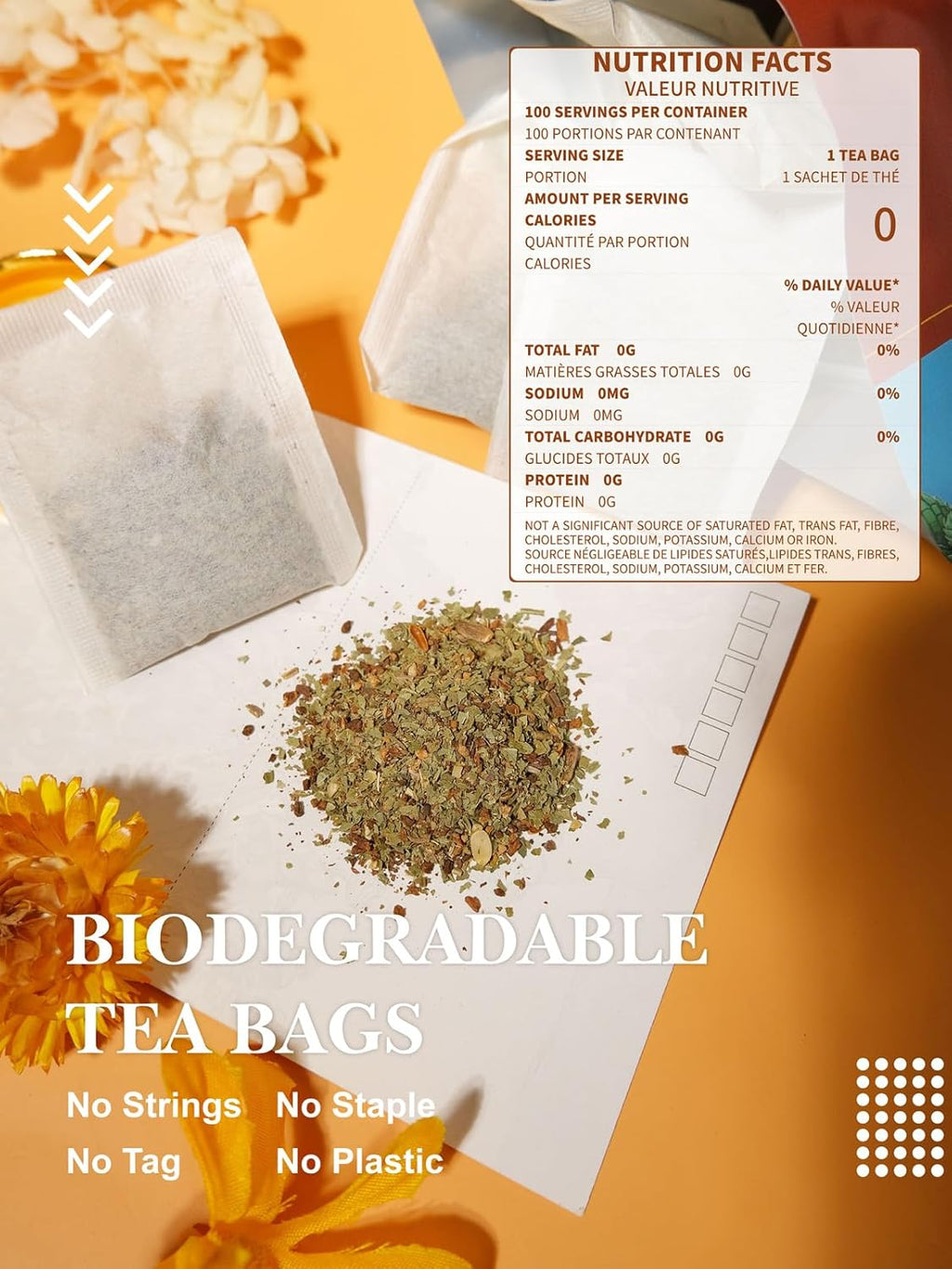 HYNTMYT Roasted Dandelion Root with Milk Thistle & Peppermint Tea Bags, Wellness, Refreshing Mint Flavor Dandelion tea, 100 Count