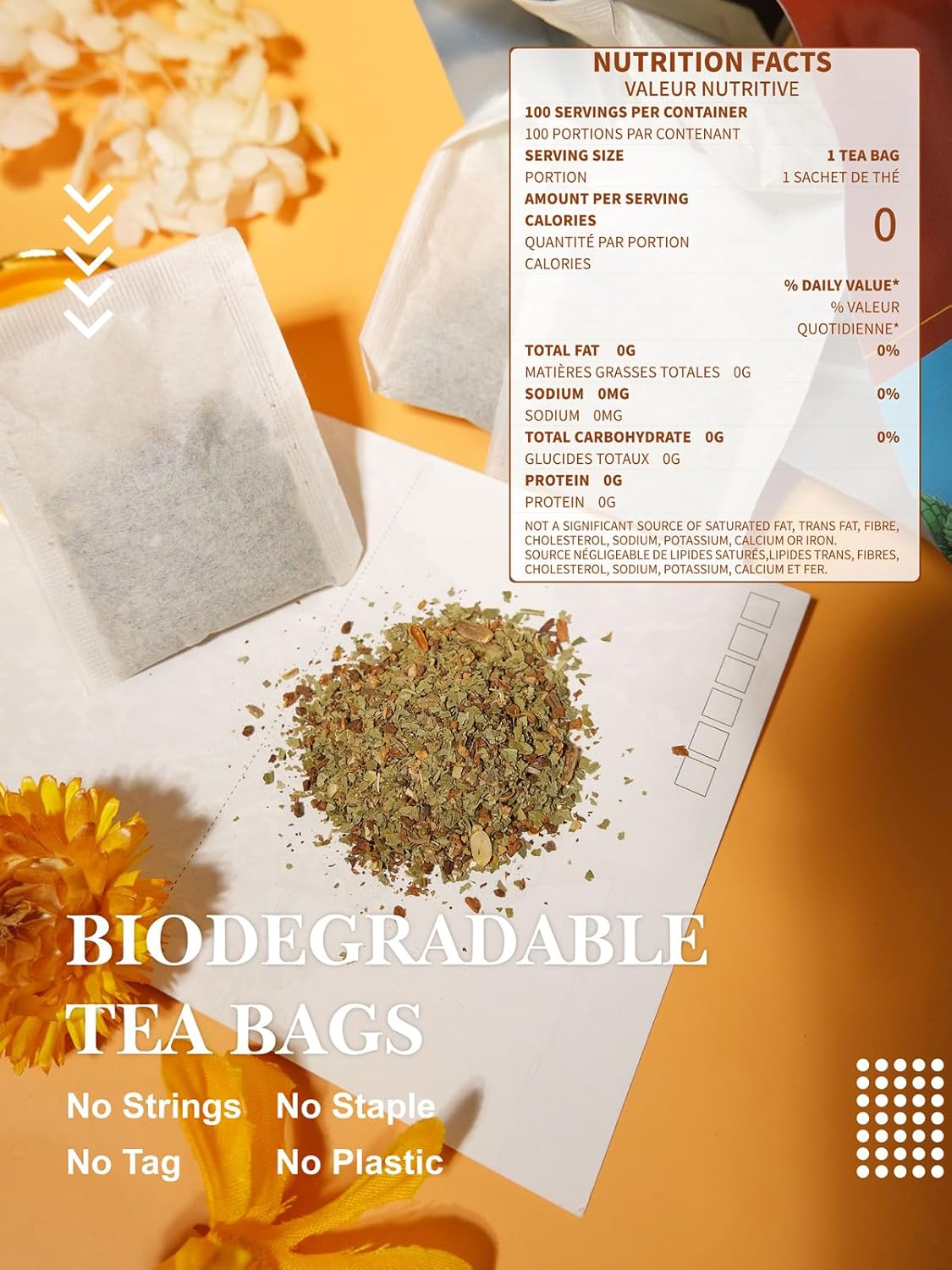 HYNTMYT Roasted Dandelion Root with Milk Thistle & Peppermint Tea Bags, Wellness, Refreshing Mint Flavor Dandelion tea, 100 Count