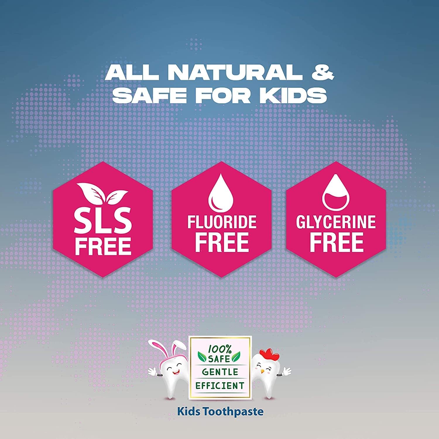 Bentodent Fluoride Free Kids Toothpaste - Natural Calcium Bentonite Clay Toothpaste - SLS Free, Fresh Breath, Plaque Removal by Brushing (Mango)