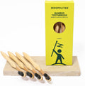 Eco-Friendly Bamboo Toothbrush Set of 4 - Medium Bristle Toothbrush with Ergonomic Handles & Charcoal Bristles – Low Waste & Biodegradable Personal Care Essentials