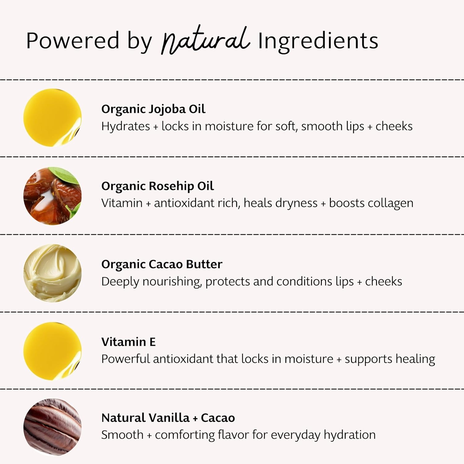 Slo | Natural Lip Balm - All Natural Ingredients, Vegan & Cruelty Free, Hydrating & Soothing, Plastic Free, Paper Packaging | Vanilla + Cacao, (0.28oz/8g)