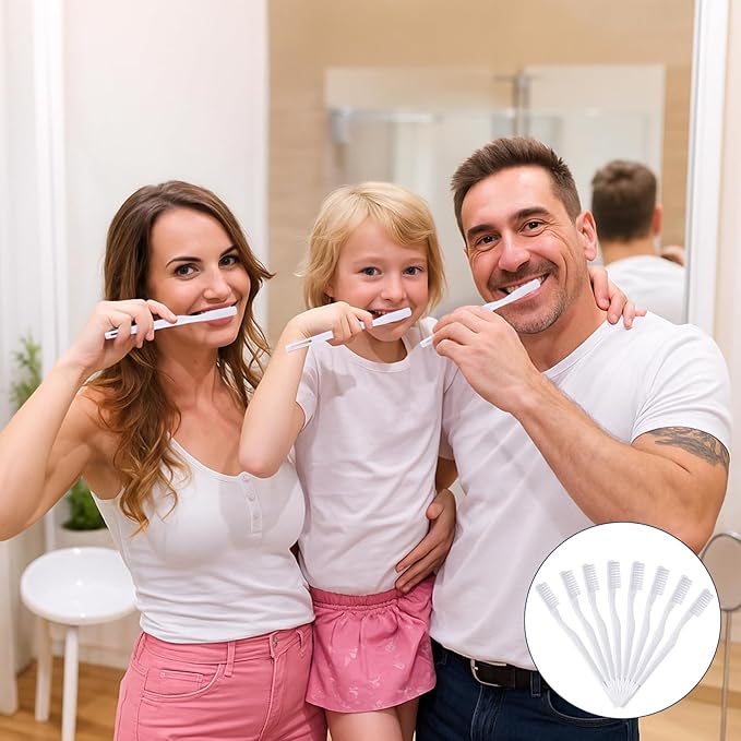 200 Pack Disposable Toothbrushes, Individually Wrapped Toothbrushes Soft Bristle Tooth Brush Single Use Toothbrush Bulk White Toothbrush for Adult Home Hotel Guest Camp Travel