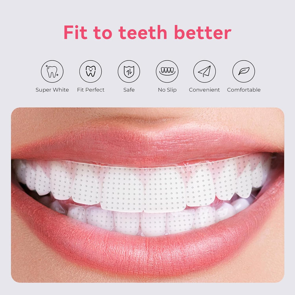 Teeth Whitening Strips - Enamel-Safe Formula & Clinically Tested, 28 Strips for Brighter Smile, Stain Focus Technology with Sensitive Teeth Care