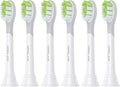 Japanese Brand Whitening Replacement Toothbrush Heads, Compatible with Philips Sonicare Click-on Handles, 6 Pack, Medium, with Tongue Cleaner (CA668, White)