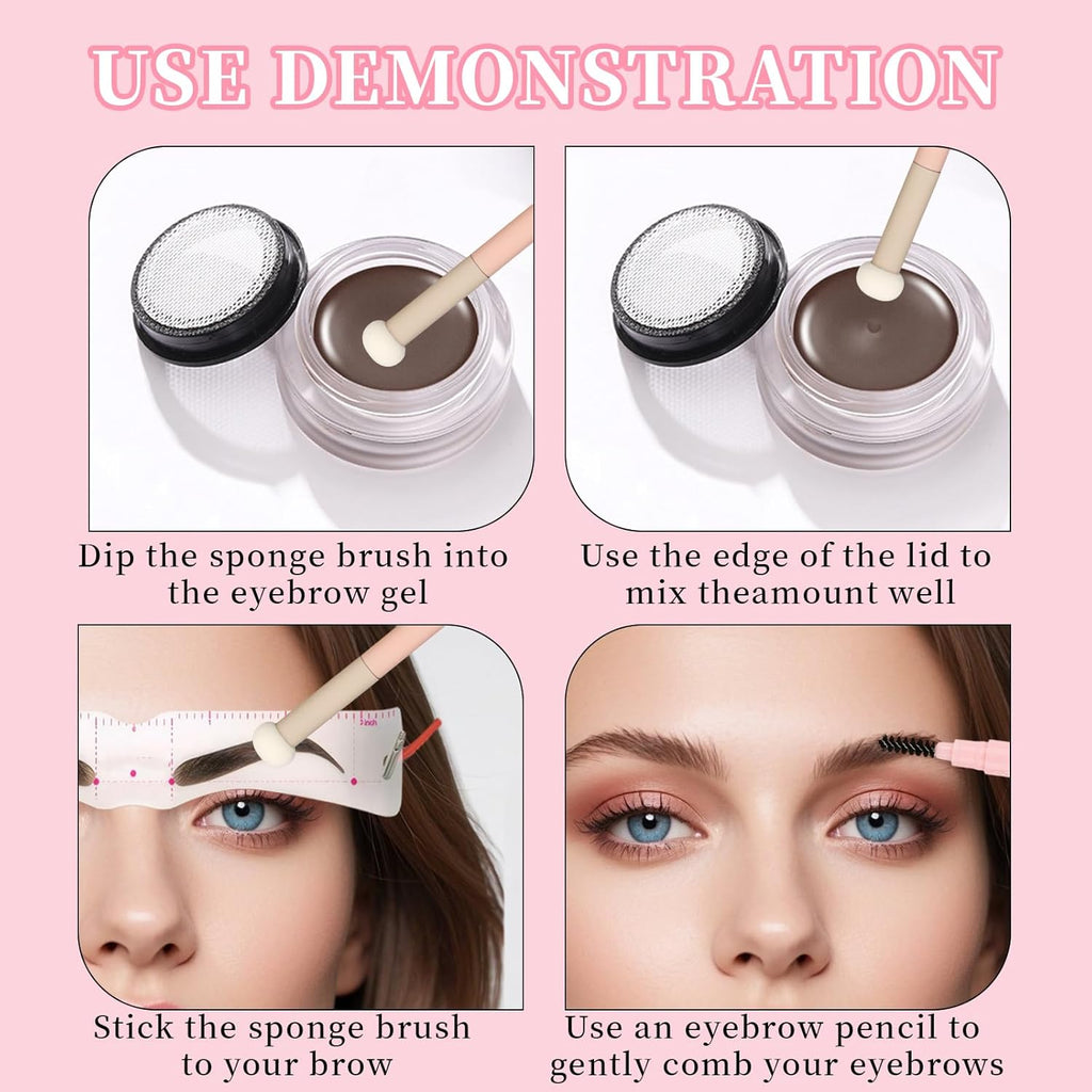 10 Pcs Makeup Applicators, Concealer Sponge With Handle, Round Mushroom Makeup Brushes, Soft Fluffy Face Blenders & Sponges Applicator For Women Girls (Pink)