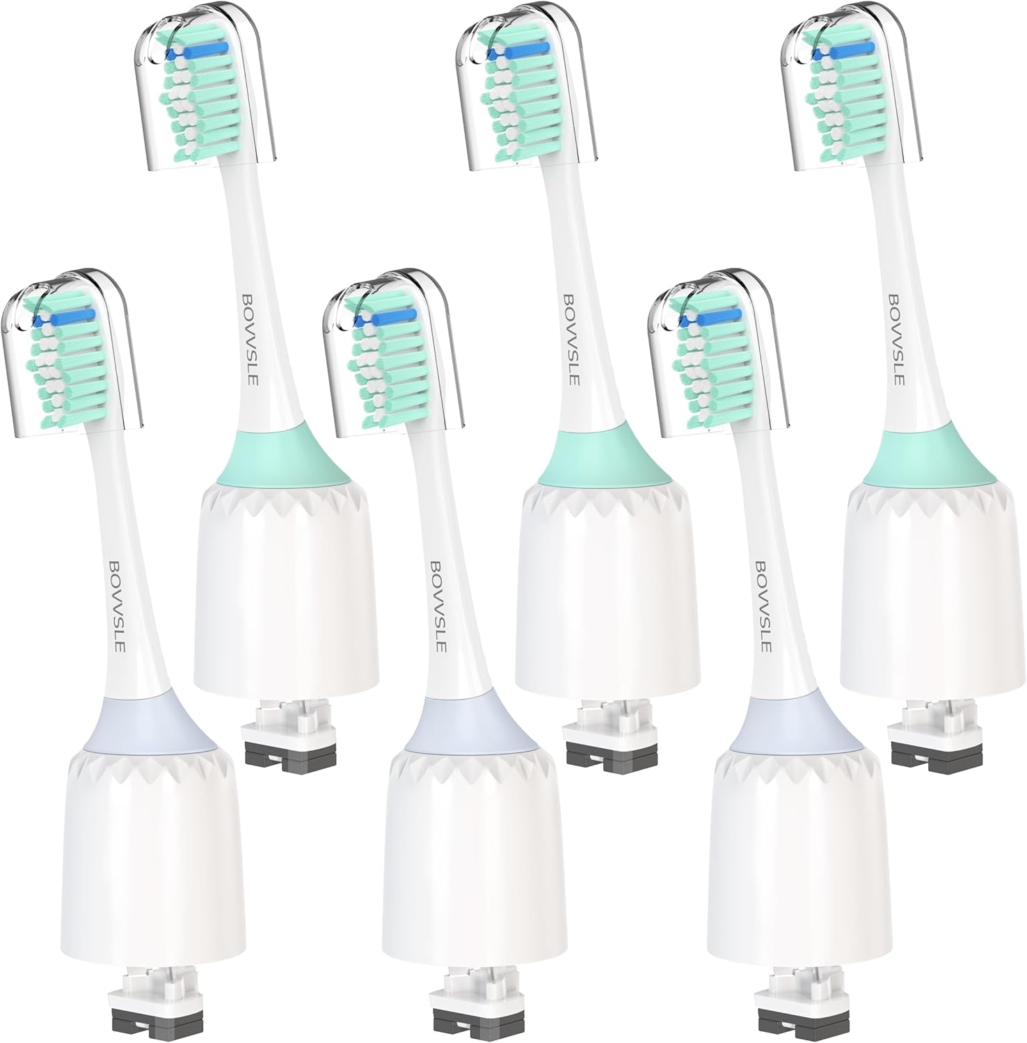 Replacement Toothbrush Heads for Philips Sonicare Replacement Heads E-Series, Essence, Xtreme, Electric Replacement Brush Head for Phillips Sonicare, for Philips Sonic Care Toothbrush,Green & White
