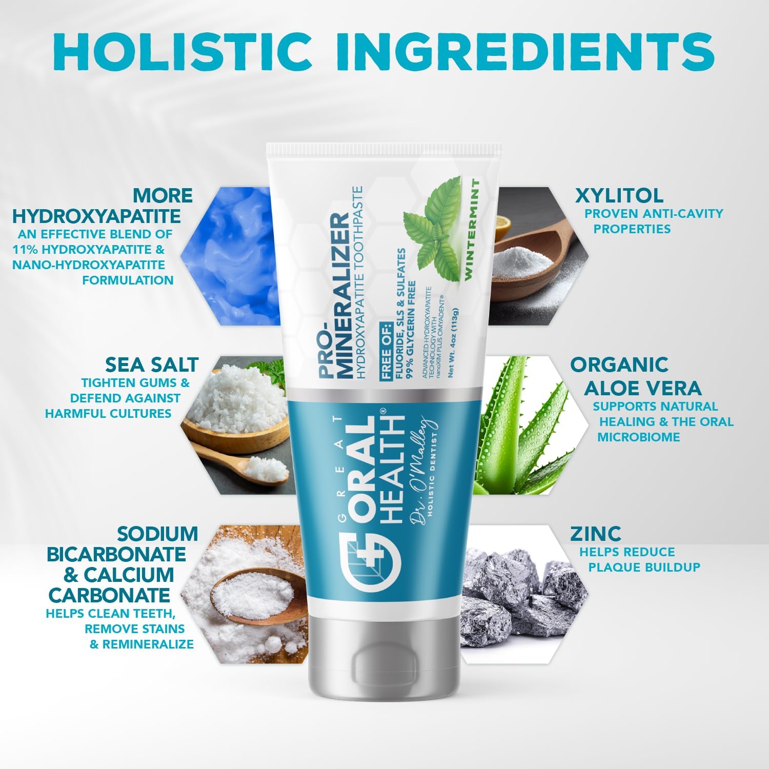 Nano hydroxyapatite Toothpaste Fluoride-Free Dentist Formulated Remineralizing Anti Cavity Enamel Support Sensitive Teeth Toothpaste Flavor Variation 3 Pack: Citrus Blast, Peppermint Wow, Wintermint