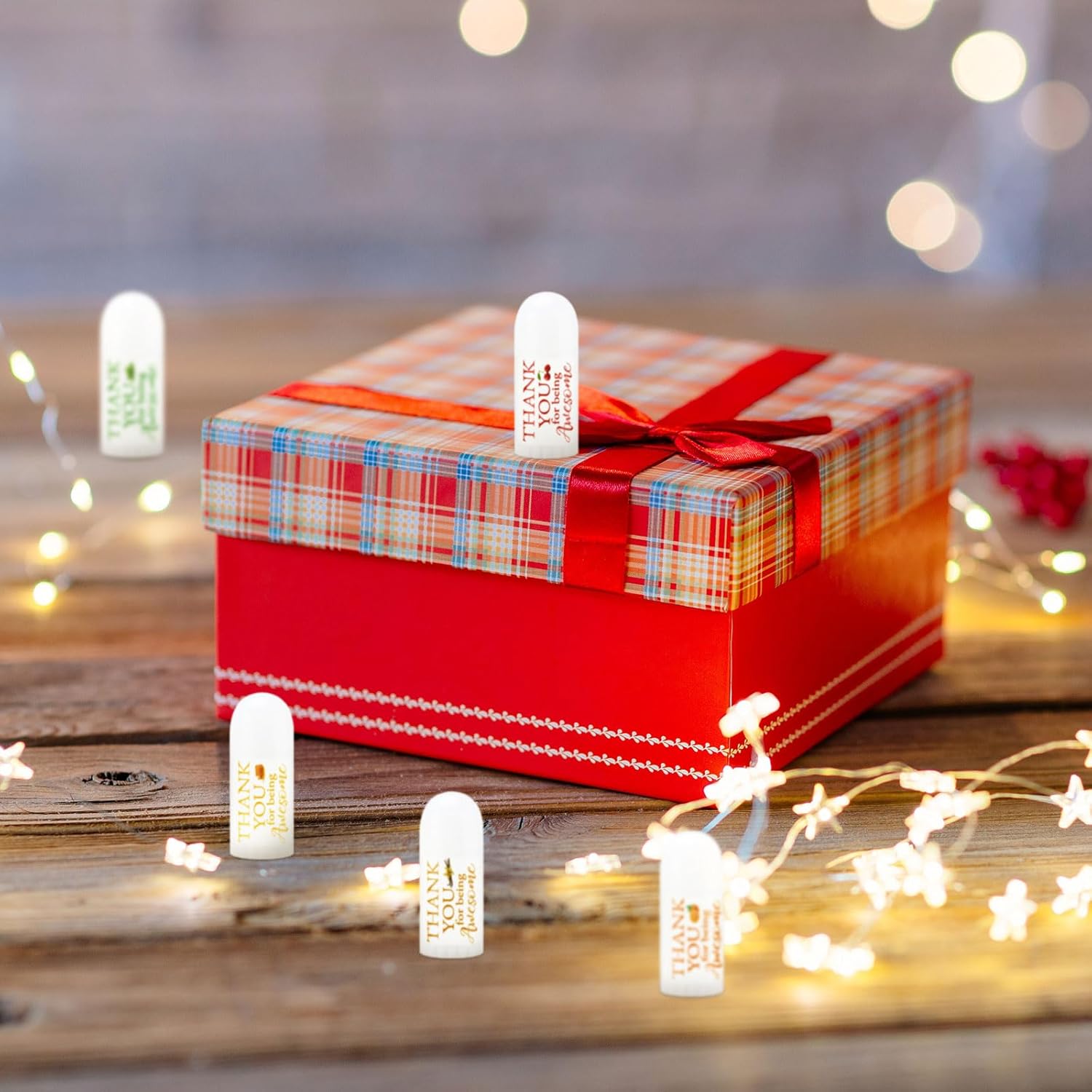 50 Pcs Thank You Gifts Mini Lip Balm Pack Moisturizer Assorted Flavors Dry Lip Care Products for Teacher Baby Shower Coworkers Friend