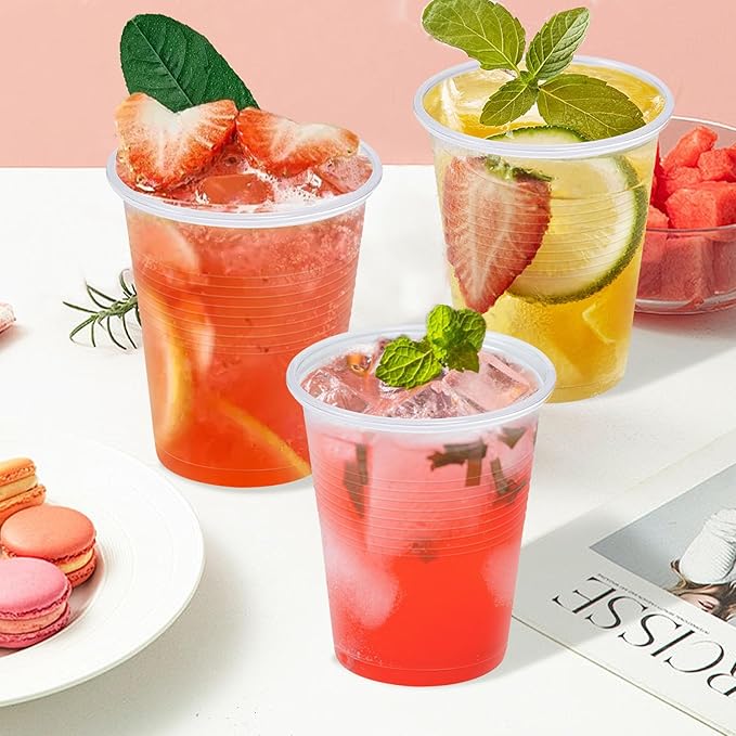 1500 Pack 5 oz Plastic Cups, Clear Disposable Plastic Cups Bulk, Small Mouthwash Cup, Cold Drinking Cup for Travel, Bathroom, Travel, Picnic