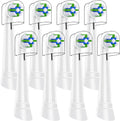 8 PCS IO Replacement Heads Compatible with Oral b IO 2/3/4/5/6/7/8/9/10 Series Electric Toothbrush, Brush Heads Refills Compatible with Oral B IO (White)