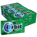 WRIGLEY'S ORBIT Gum Sugar-Free Spearmint - 12 Packs in Bulk, 14 Pieces Each - Chewing Gum, 168 Total Pieces