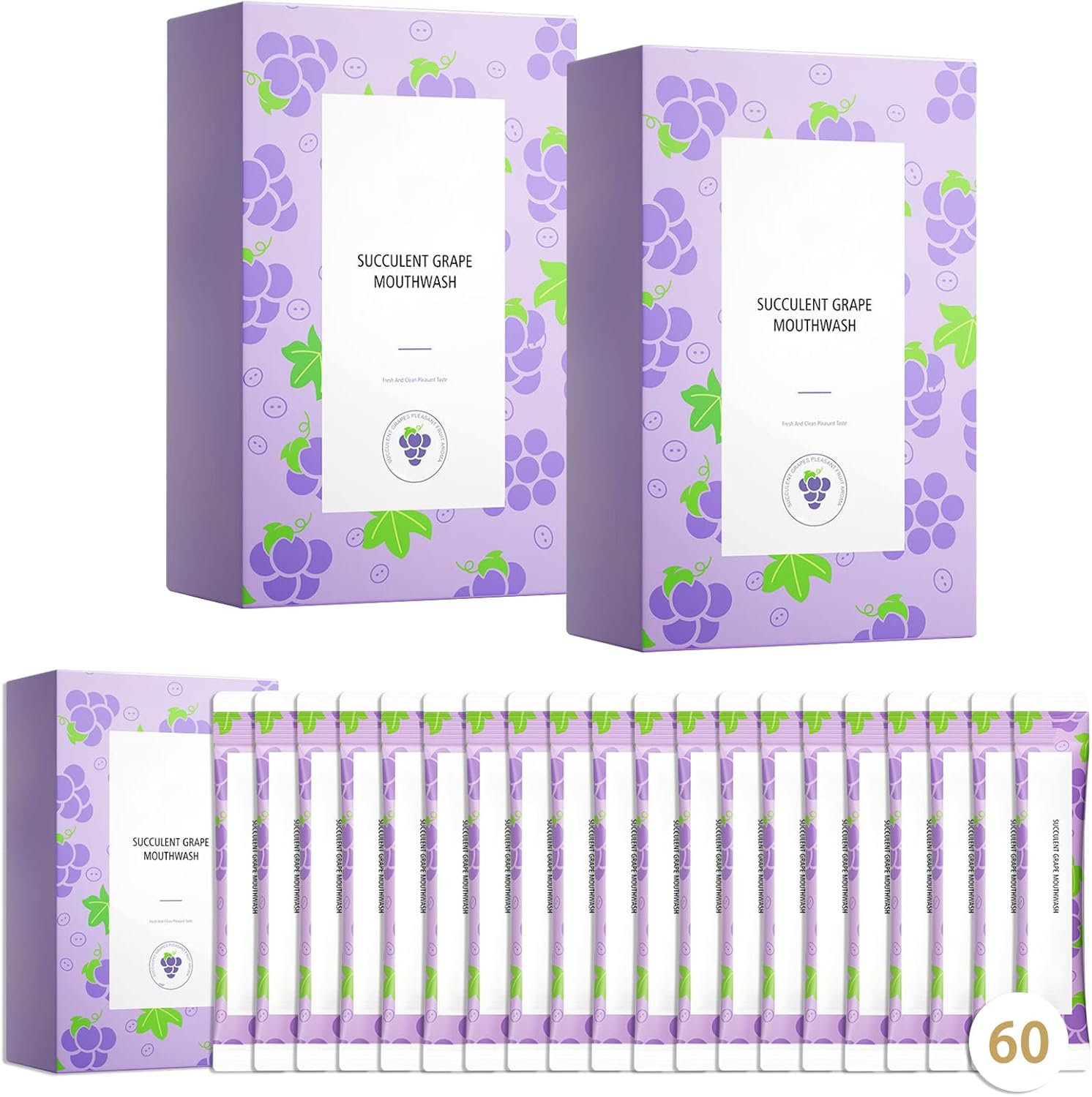 60PCS Travel Size Mouthwash,Portable Mini Mouthwash,Long-Lasting Freshness Travel Mouth Wash for Oral Care A28