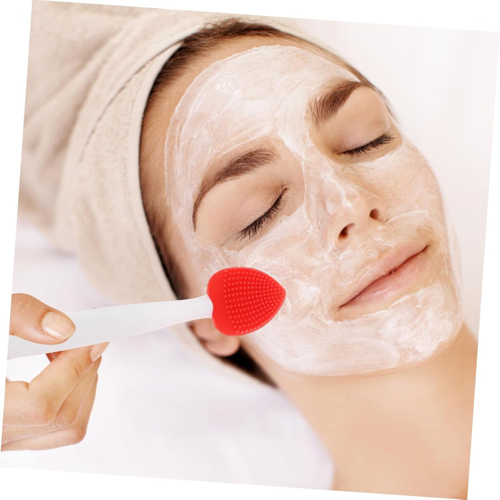 6Pcs Lip Exfoliating Nose Scrub Brush Soft Skin Friendly Facial Cleansing Tools for Daily Use Travel Salon Parties Comfortable Handle for Gentle Cleaning