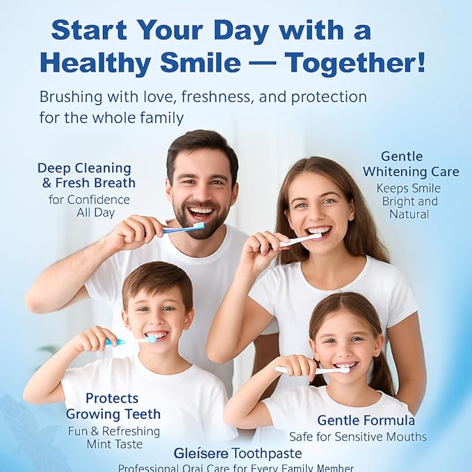 Double Mint Whitening Toothpaste 2 Pack, Intense Stain Removal for Yellow Teeth, Coffee Tea Wine & Smoker Stains, Deep Clean Anti-Plaque Fresh Breath Toothpaste, 100g Tubes