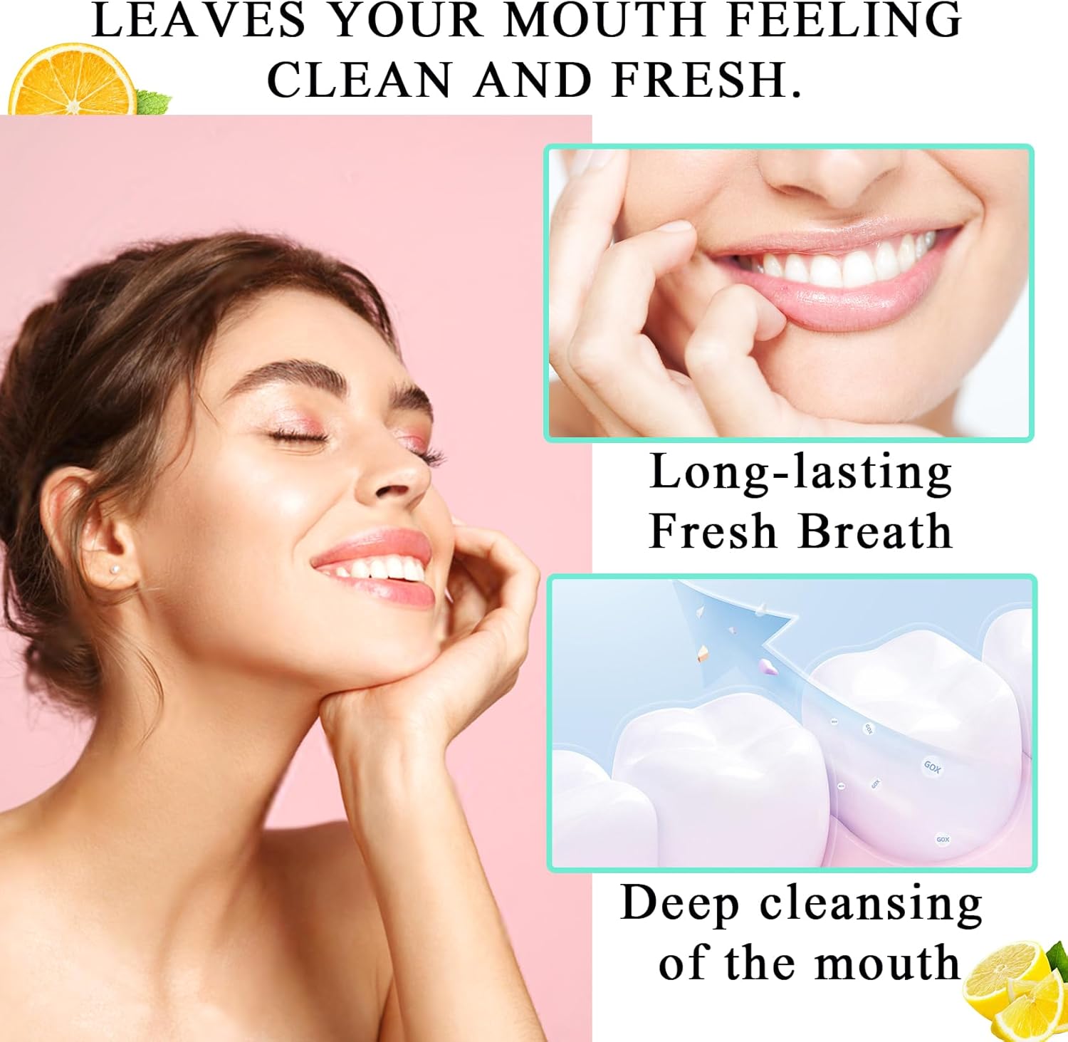 Travel Size Mouthwash,Mini Mouthwash Travel Size Bulk Portable Mouth Wash Set,Individual Small Travel Mouth Wash Packets for Fresh Breath(Pack of 60)