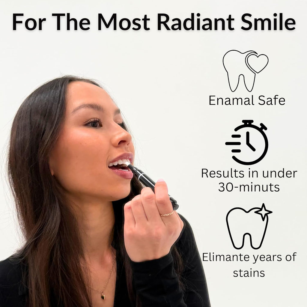 Teeth Whitening Pen & Gel Extra Strength Doctor Formulated Carbamide Peroxide | Enamel Safe | Teeth Stain Remover No Sensitivity,1 fl oz