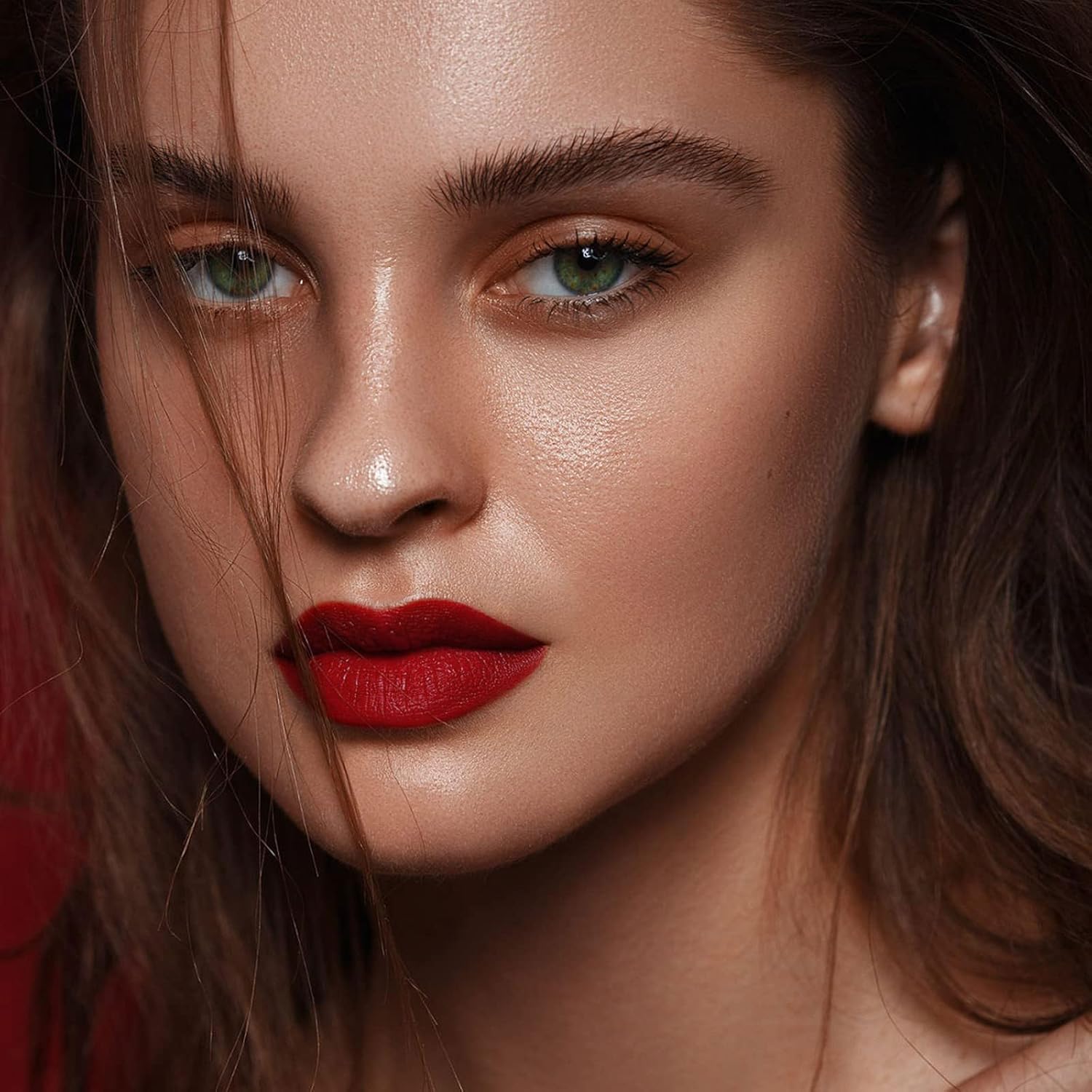 MAKI YIKA 3Pcs Matte Liquid Lipstick Makeup Set Red Purple Pink Lipstick Long Lasting Smudge Proof Non Transfer Lip Makeup, Purple/Pink/DeepRed