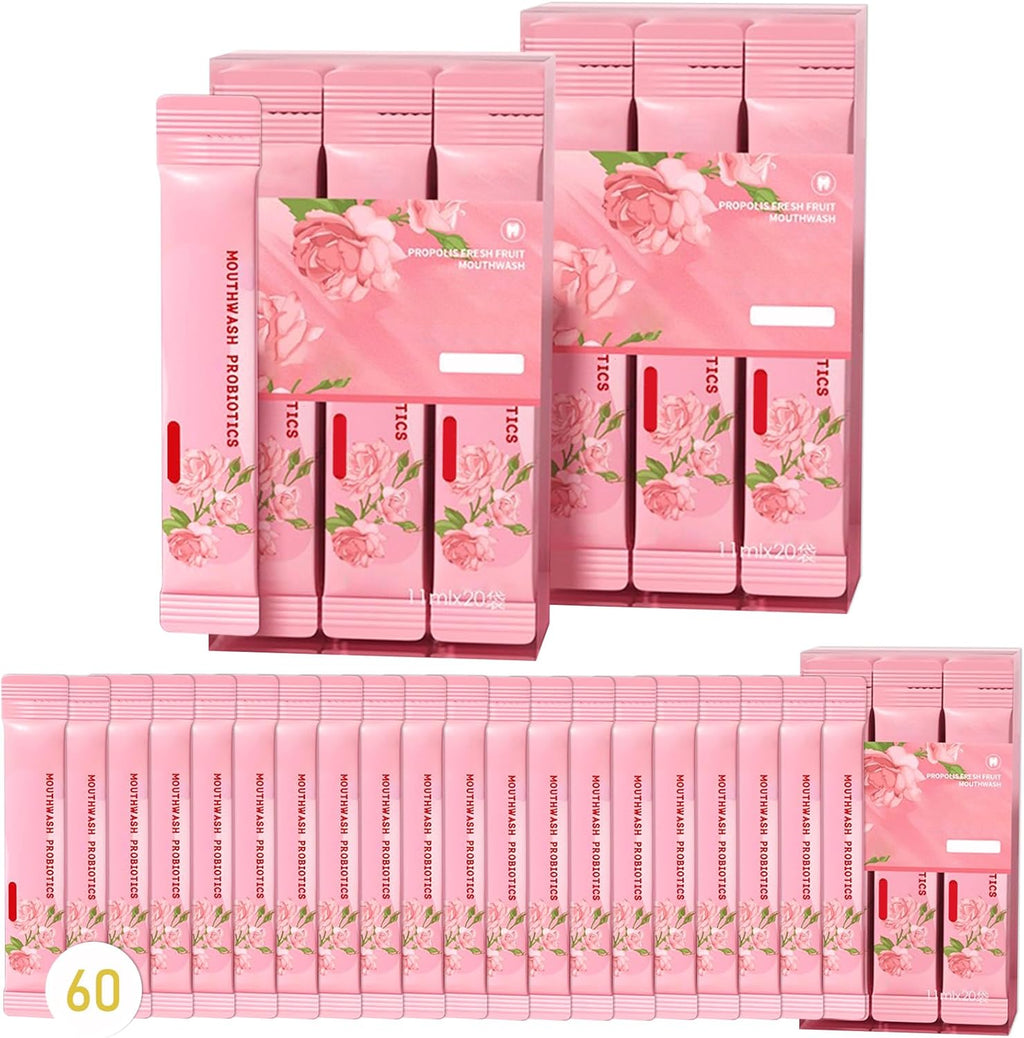 60PCS Travel Size Mouthwash,Portable Mini Mouthwash,Long-Lasting Freshness Travel Mouth Wash for Oral Care A40