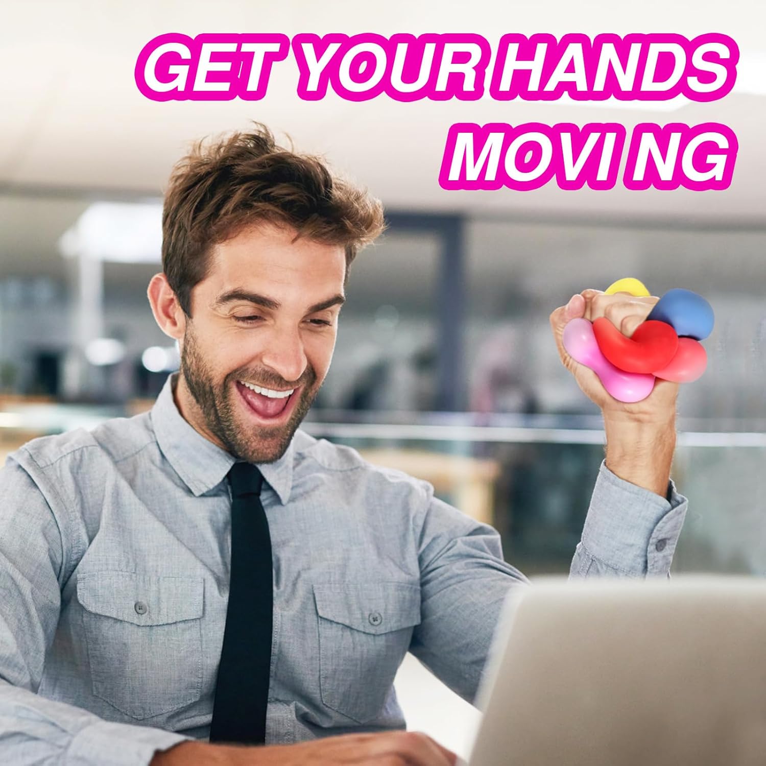 24 Pack Slow Rising Stress Cube , Dough Stress Balls Soft Fidget Squishy Toys for Anxiety Relief, Pull Stretch Classroom Prize Party Favors Toys for Kids