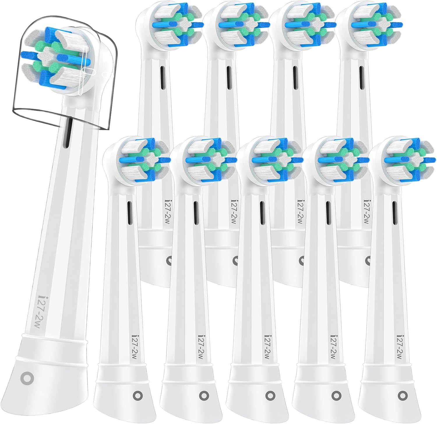 iO Replacement Heads Compatible with Oral B iO 2/3/4/5/6/7/8/9/10 Series Electric Toothbrush,IO Toothbrush Heads Compatible with Oral B iO,Medium-Hard bristles Care for Your Teeth,White