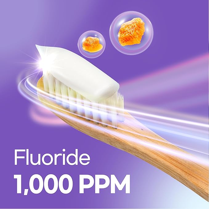 Gum Care Toothpaste (Honey Mint) – Natural Fluoride Korean Toothpaste for Gingivitis Treatment, Plaque Removal, Strengthens Enamel, Paraben & SLS Free (3.52fl oz / 100g)