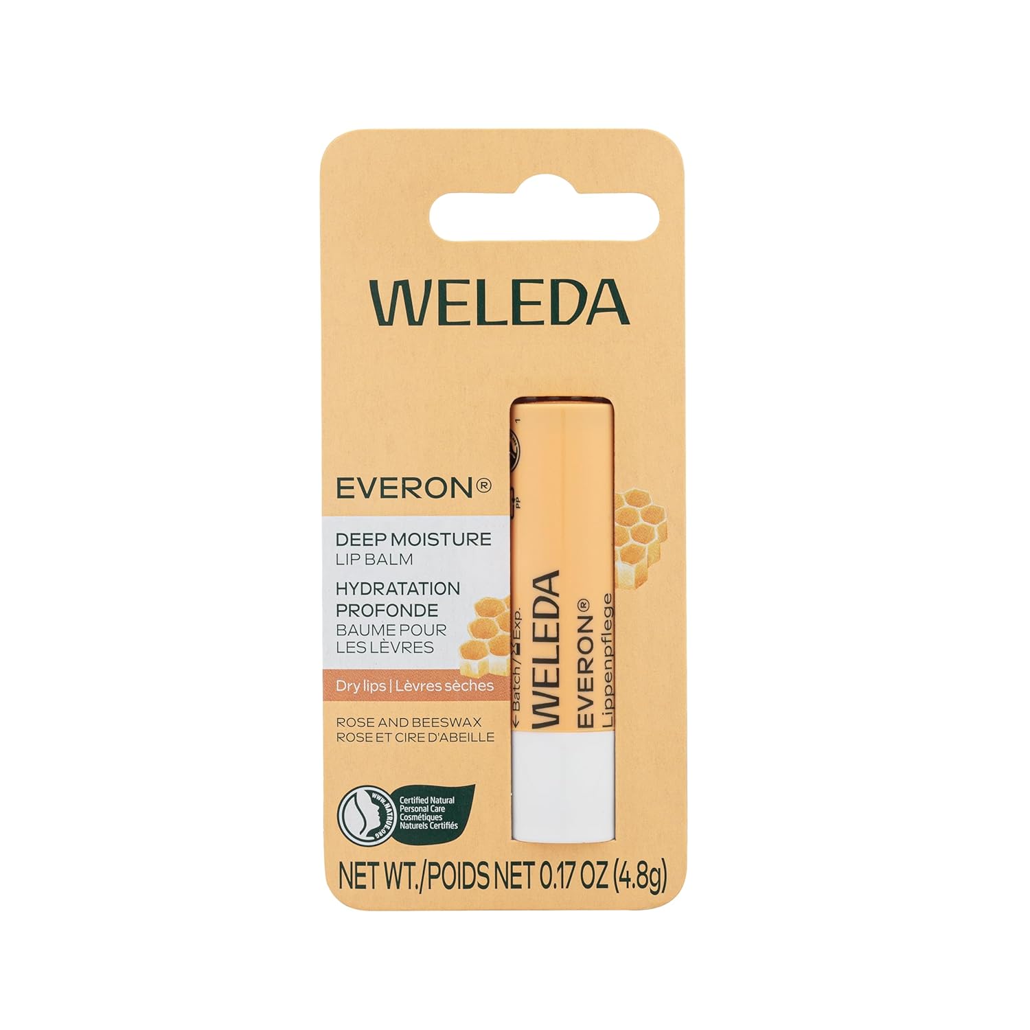 Weleda Everon Lip Balm, Soin Des Levres - 0.17 Oz, White