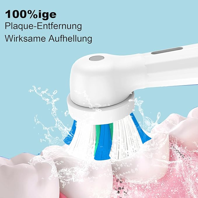 8 Pack IO Replacement Heads Compatible with Oral B IO 2/3/4/5/6/7/8/9/10/Deep Clean Series Electric Toothbrushes, Brush Heads Compatible with Oral B iO (White)