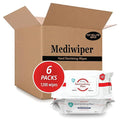 MEDIWIPER 1200ct (200ct*6pk) Unscented Alcohol-Free Hand Sanitizing Wipes, Wet Wipe, Hand Sanitizer