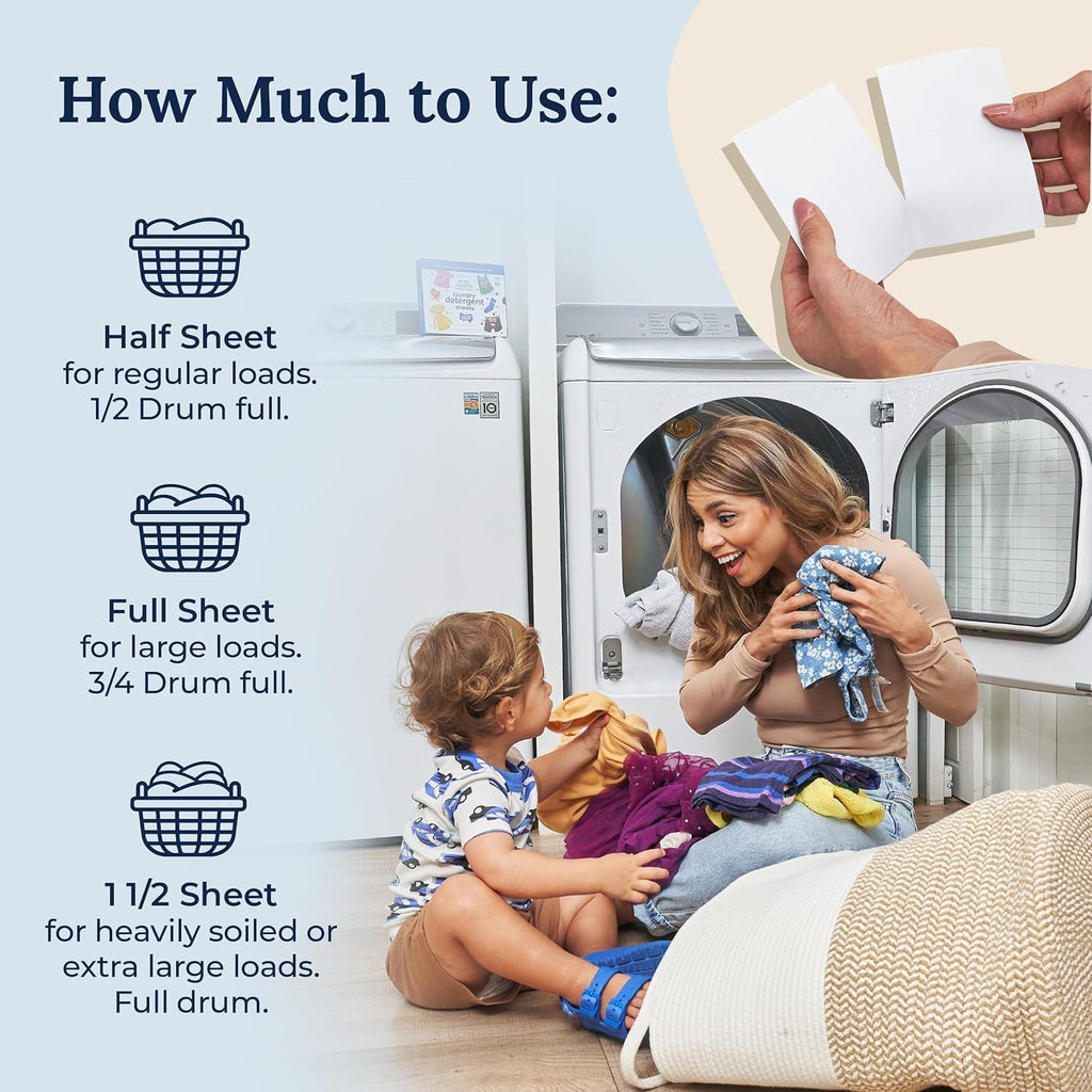 Miss Mouth’s Messy Eater Stain Treater Stain & Suds Duo Pack - 3 Pack Spray and 30 Pack Detergent Sheet bundle - Newborn & Baby Essentials - Food, Grease, Coffee Off Laundry, Underwear, Fabric