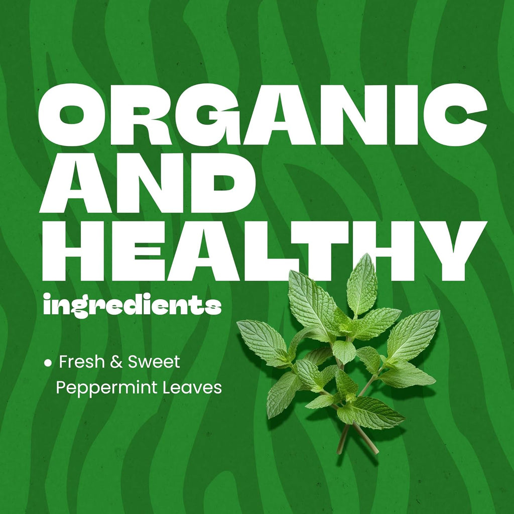 Tiger Organics, Peppermint Herbal Tea (100 Biodegradable Teabags) Supports Healthy Digestion & Promotes Relaxation | Your All-time Caffeine-free Infusion | USDA Organic Certified | Thanks Giving