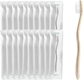 Terra & Co. Gentle Green Toothbrushes – 20-Pack of Plastic-Free Toothbrushes with Soft Bristles for Sensitive Teeth & Gums – Individually Sealed – BPA-Free, Plant-Based, Eco-Friendly & Travel-Ready