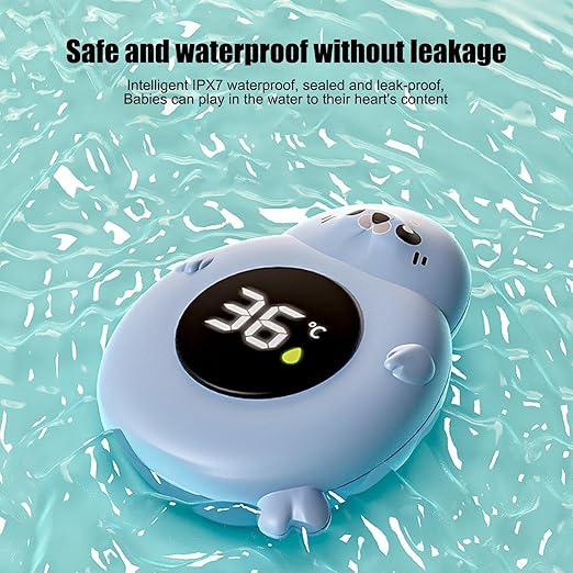 Baby Bath Thermometer – Waterproof Electronic Sensor, Cute Shape Design, Accurate Water Temperature Gauge | Digital Safety Monitor for Bathing Home Daily Travel use