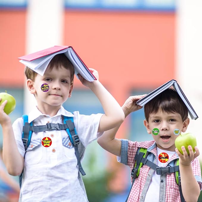 1500Pcs Stickers for Kids Classroom, 24 Design Styles Teacher Students Reward Stickers for School Classroom Supplies