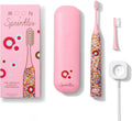 MOON x Sprinkles Toothbrush - Rechargeable Electric Toothbrush for Adults & Teens - 5 Sonic Cleaning Modes - Includes 2 Brush Heads & Travel Case - Cordless with Industry-Leading 6 Week Charge