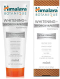 Himalaya Botanique Whitening + Extra Strength Hydroxyapatite Toothpaste - 10% Nano Hydroxyapatite to Support Remineralization & Restore Enamel to Strengthen Teeth - Vegan, Mint Flavor, 3 oz
