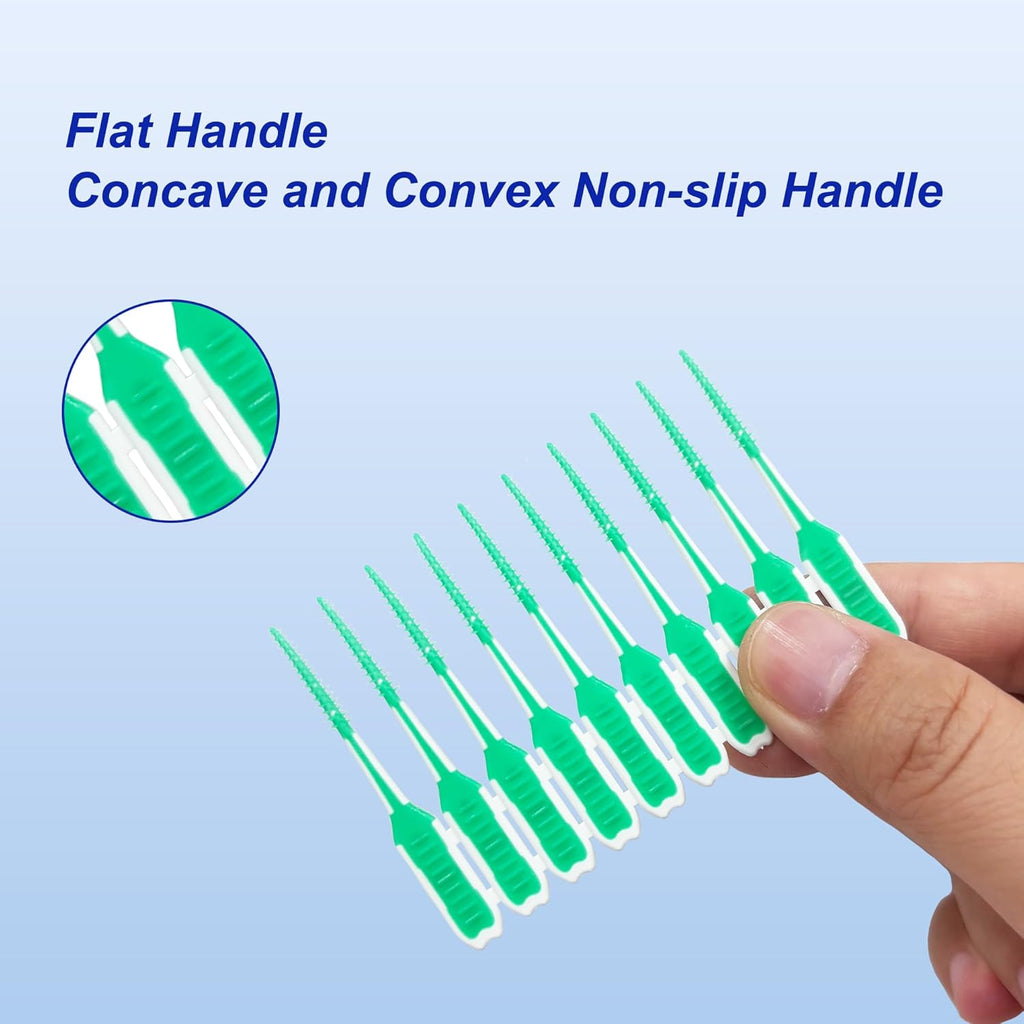 200 Pack Dental Picks,Soft Silicone interdental Brushes Braces Brush,Disposable Teeth Cleaning Tools Dental Floss Picks,Mix Colors