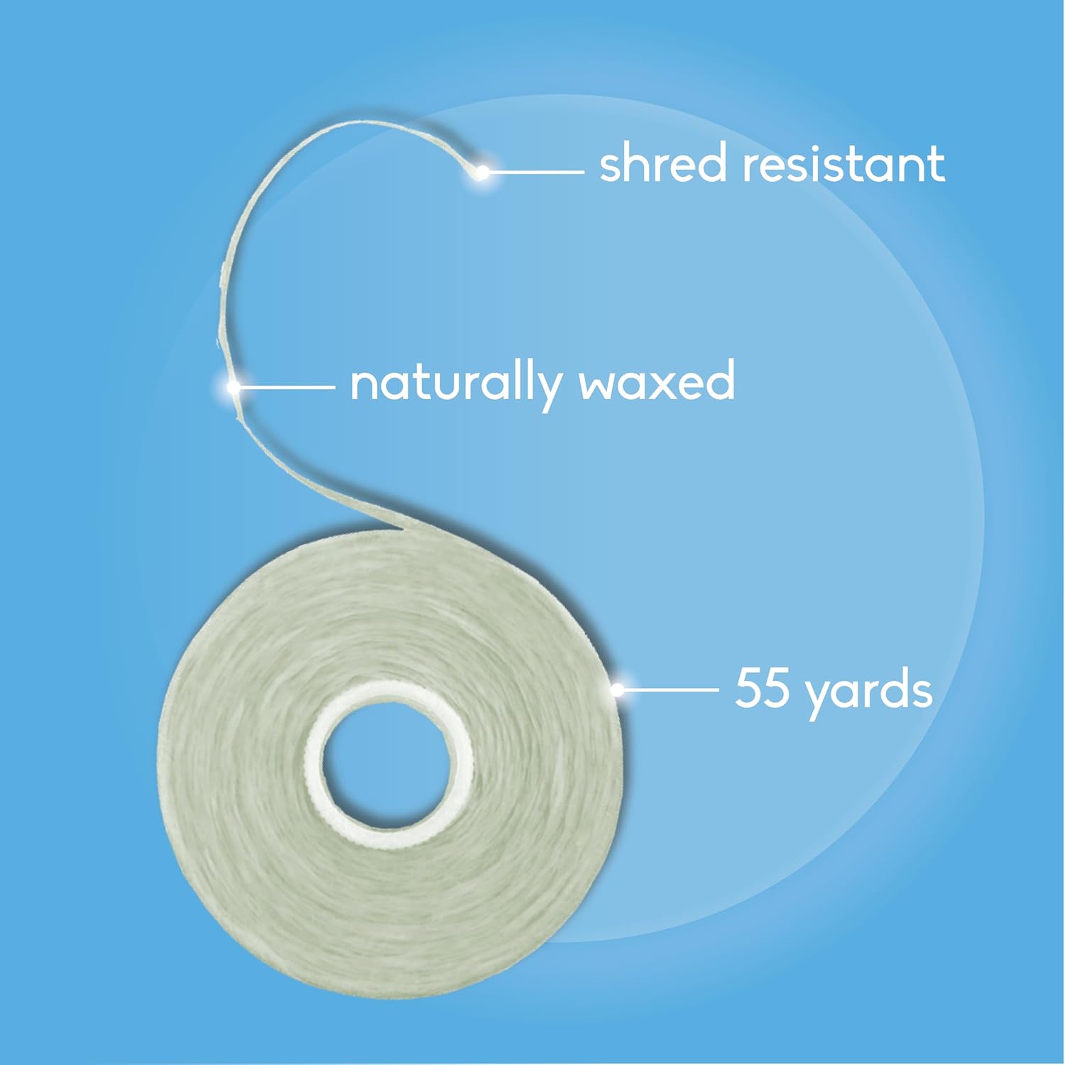 The Humble Co. Dental Floss (4pack) - Vegan, Waxed Dental Floss with Xylitol, 55 Yards of Adult and Kids Floss for Gum Care and Dental Care (Mint)